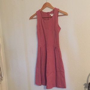 Bar III  structured pink skater dress